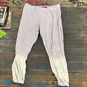 Michael Lauren women’s size large light purple tie dye sweatpants with stars